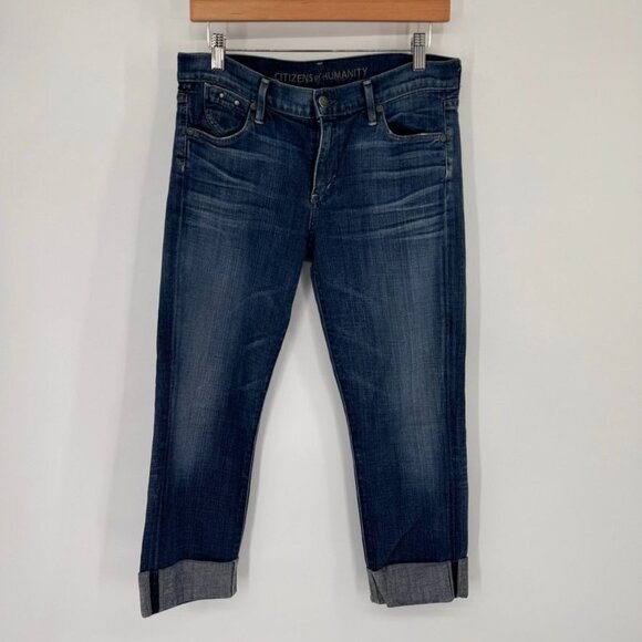 Citizens Of Humanity Womens Dani Cropped Straight Leg Jeans Size 29 Denim Blue - Picture 4 of 16